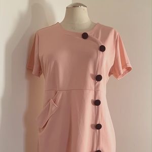Veronicas Vintage Style Pink Dress